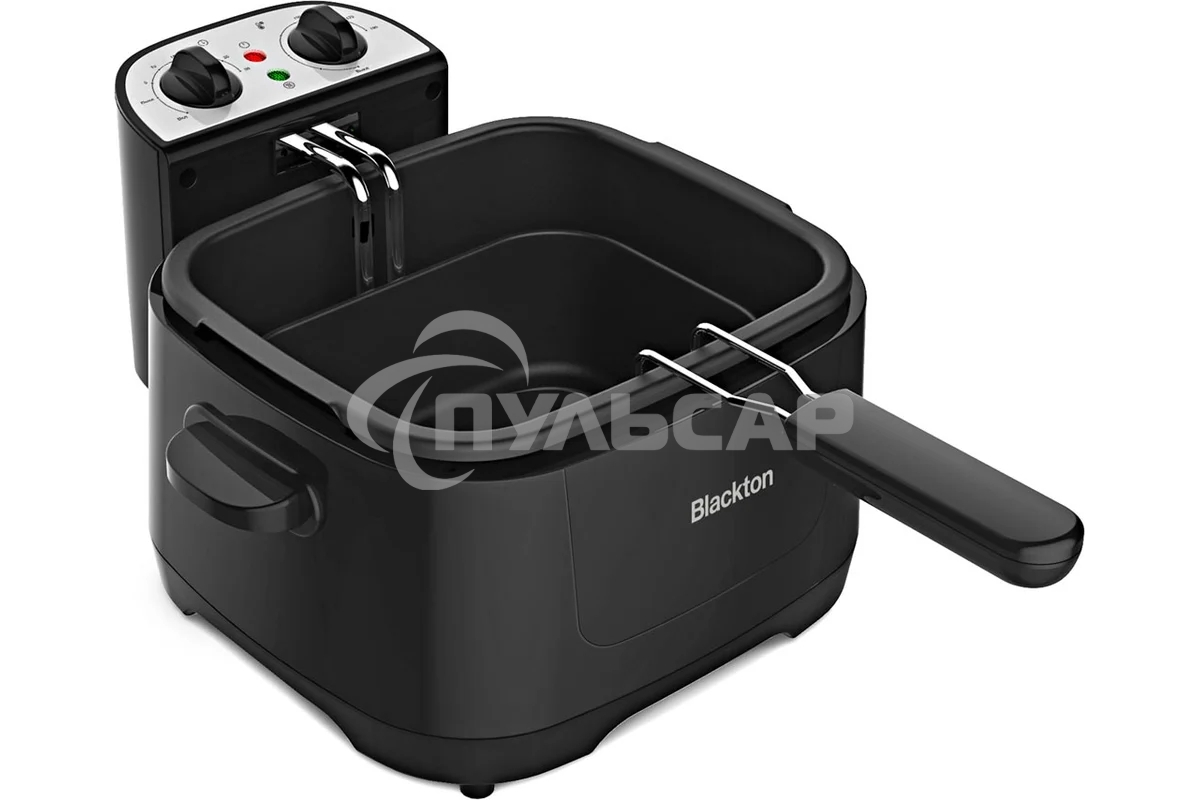Фритюрница Blackton Bt DF1112 Black. Потребляемая мощность 2000 Вт/Мах. объем 3л/Параметры электропитания 220-240 В,50Гц/Класс защиты от поражения электрическим током Класс I/Регулировка температуры/Компактный размер/Быстрый нагрев до 90 градусов