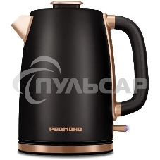 Чайник электрический Redmond KM240 1.7л. 2200Вт черный/бронзовый