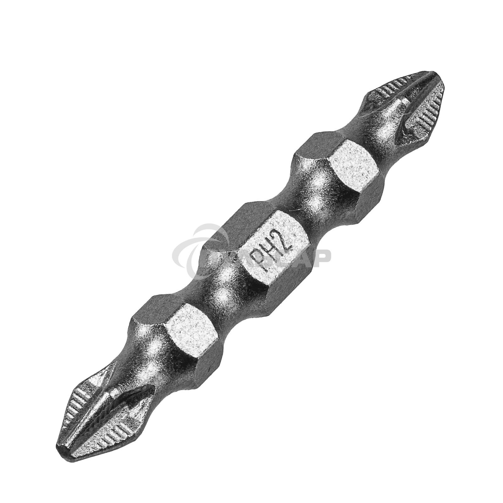 Набор бит Denzel двухстор., PH2-PH2х45 мм, сталь S2, 10 шт.