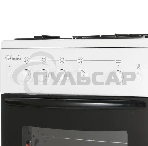 Плита газовая Лысьва ГП 400 МС СТ-2у белый, конфорок 4 газовых, духовка 57 л, 50 см x 84 см x 60 см