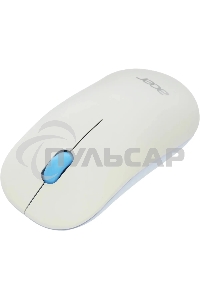 Мышь беспроводная Acer OMR205 белый/голубой, 1200 dpi, радиоканал, USB, кнопки - 3