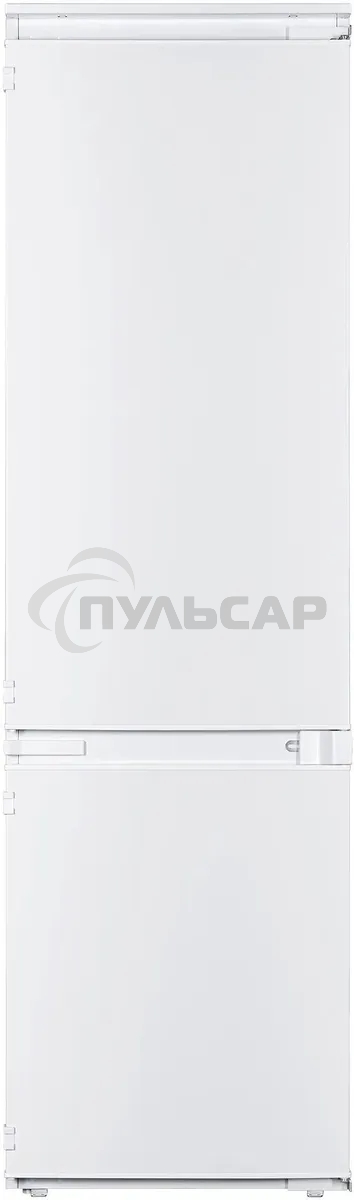 Встраиваемый холодильник Zigmund & Shtain BR 18 X белый двухкамерный 195/75 л морозилка снизу, размораживание ручное