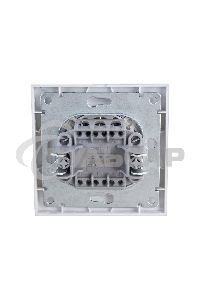 Выключатель 2-кл. СП Бриллиант 10А IP20 с подсветкой серебр. Universal 7949667