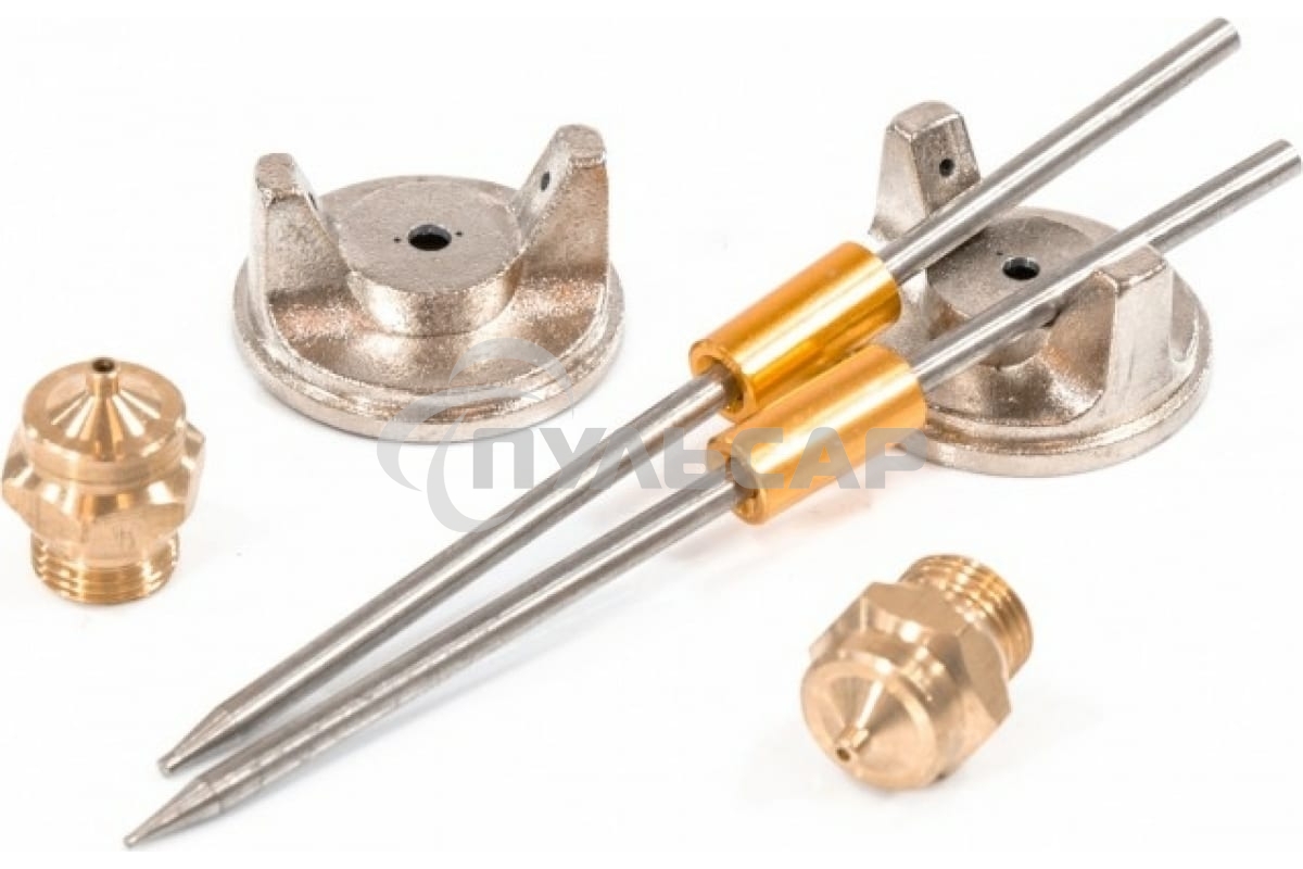 Краскопульт пневматический Matrix краскораспылитель пневмат. с верхним бачком v=1.0л + сопла