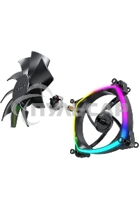 Вентилятор для корпуса Montech AX120 ARGB 120х120x25 черный 4-pin 27дБ (упак.:3шт) (AX120 PWM BLACK 3 IN 1) Ret