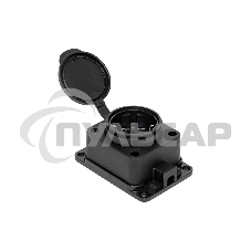 Розетка настенная с защитной крышкой каучуковая 230В 2P+PE 16A IP44 EKF PROxima