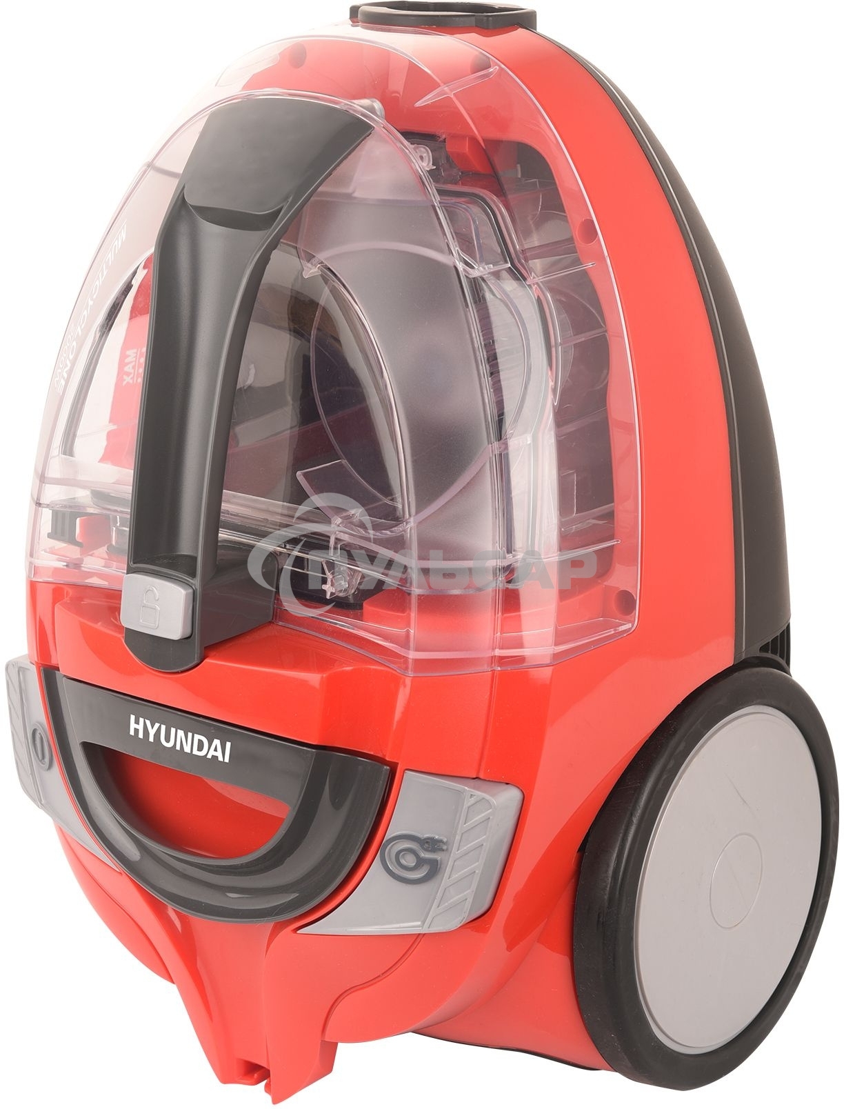 Пылесос Hyundai HYV-C3075 красный, 380/2000 Вт, уборка сухая, пылесборник контейнер 1.5 л