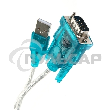 Кабель AM/Com port 9pin 1.2м Aopen/Qust адаптер USB -> RS232, DE9P (добавляет в систему новый COM порт), ACU804