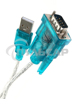 Кабель AM/Com port 9pin 1.2м Aopen/Qust адаптер USB -> RS232, DE9P (добавляет в систему новый COM порт), ACU804