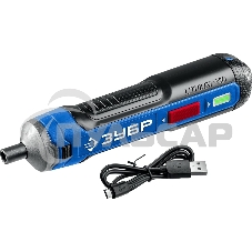 Отвертка аккумуляторная ЗУБР Профессионал PSD-4 4 Vmax, в коробке