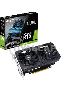 Видеокарта Asus NVIDIA GeForce RTX 3050 8192Mb DUAL-RTX 3050-O8G-V2 PCI-E 4.0 128 GDDR6 1822/14000 HDMIx1 DPx3 HDCP Ret