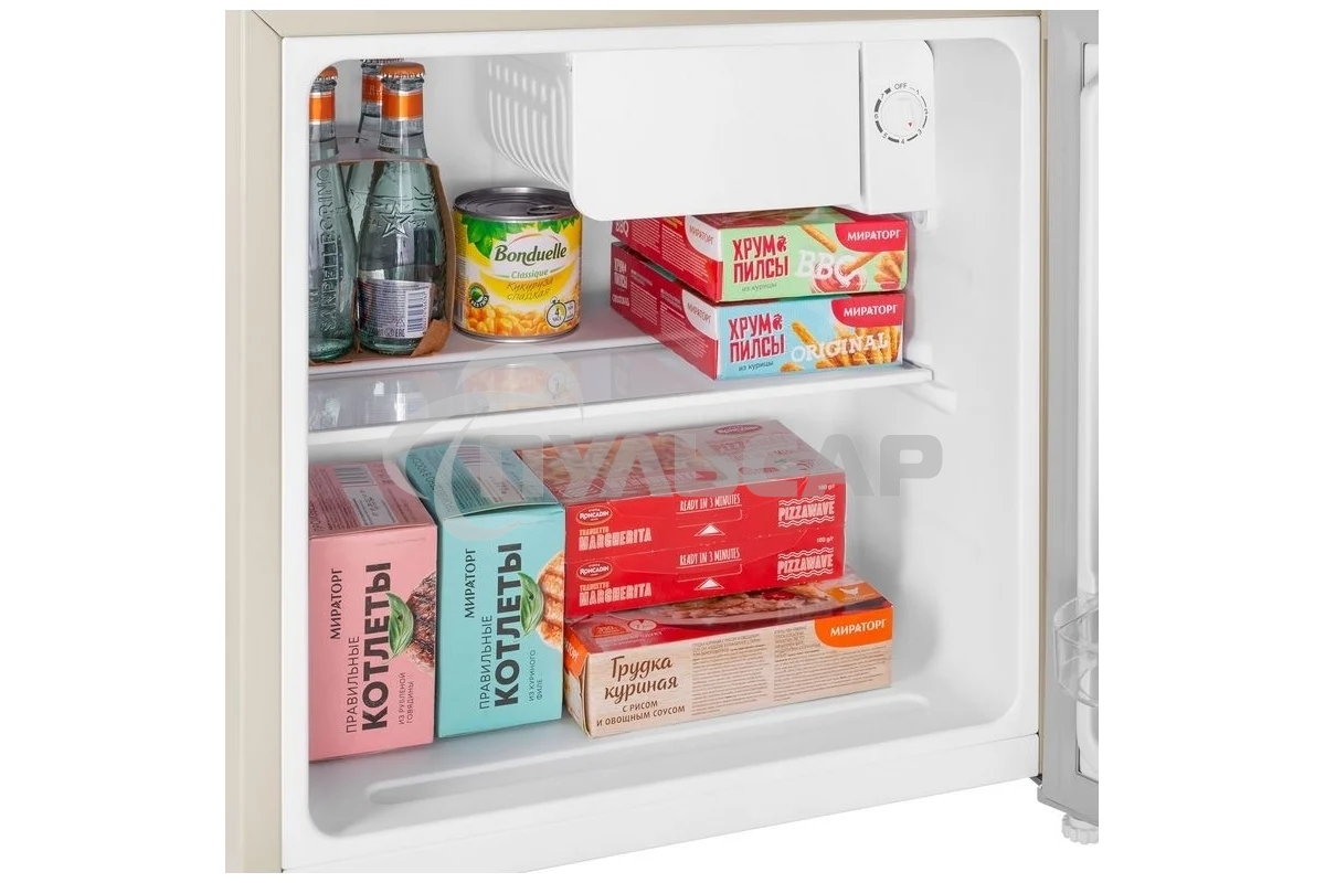 Холодильник Maunfeld MFF50BG золотой однокамерный 46л, De Frost