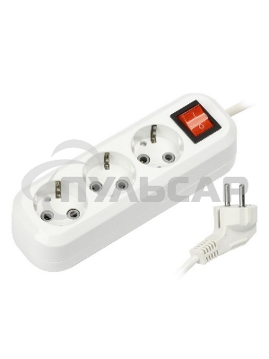 Удлинитель Smartbuy (SBE-16-3-15-ZS) 3 гнз х 15 м (16А/3.5кВт, ПВС 3х1.0)