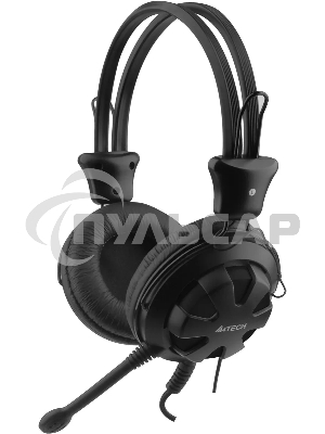Наушники с микрофоном A4Tech HS-28 черный 1.8м мониторы оголовье черный