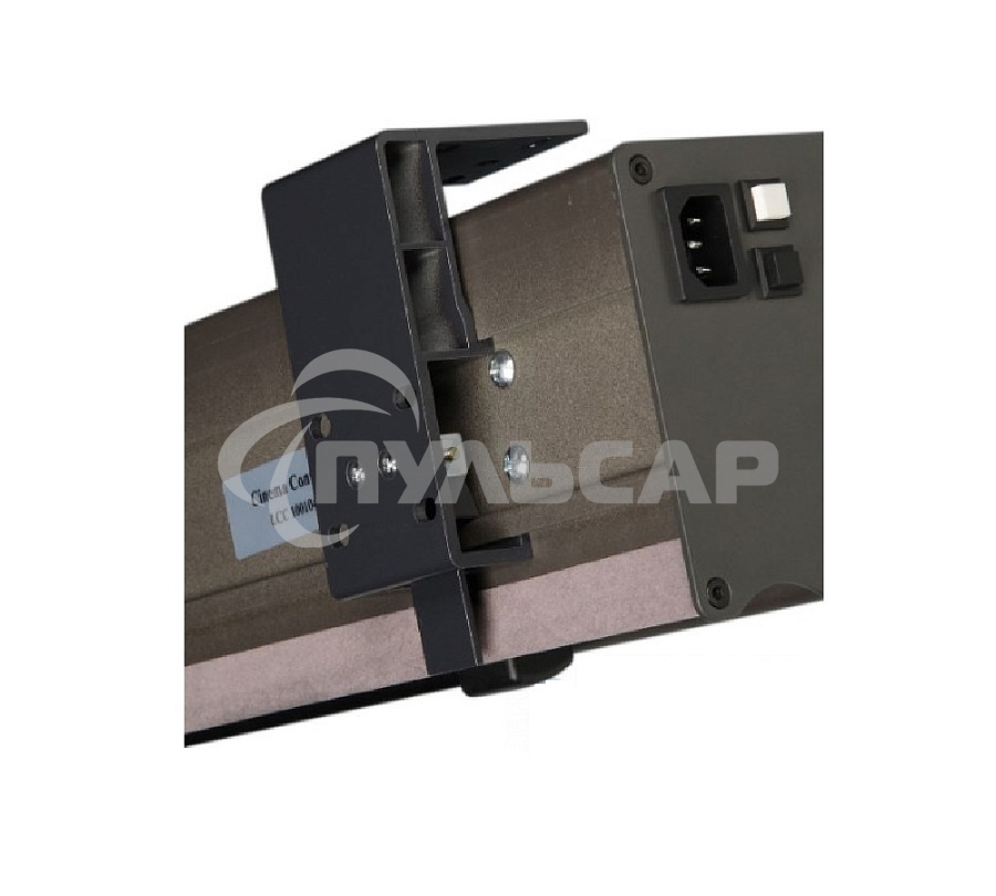 Экран с электроприводом Lumien Cinema Control 241x400 см (раб.область 220х390 см) Matte White черная кайма по периметру, серый корпус, 16:9