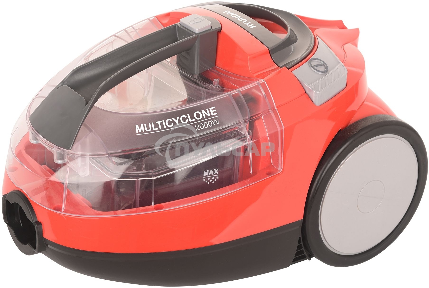 Пылесос Hyundai HYV-C3075 красный, 380/2000 Вт, уборка сухая, пылесборник контейнер 1.5 л