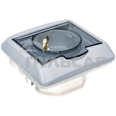 Розетка 1-м СП Этюд защ. шторки с заземл. IP44 белый  SchE PC16-044B