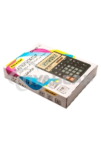 Калькулятор настольный Silwerhof SH-888X-12 черный 12-разр.