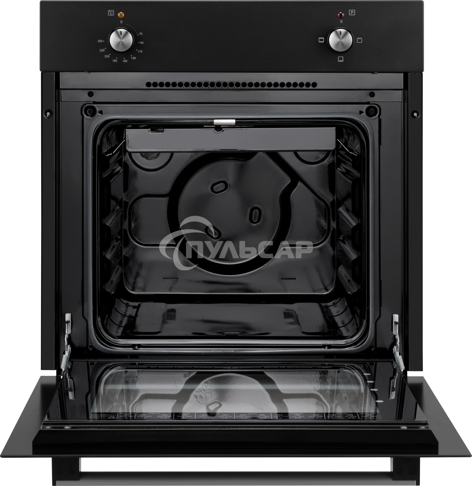 Духовой шкаф электрический Weissgauff EOM 180 B черный, встраиваемый