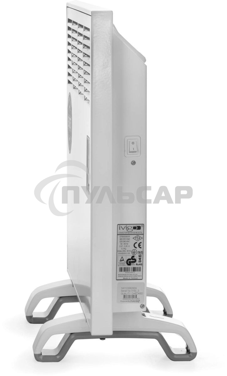 Конвектор ivigo ЕPK E EPK4550E05, 500Вт, с терморегулятором, белый