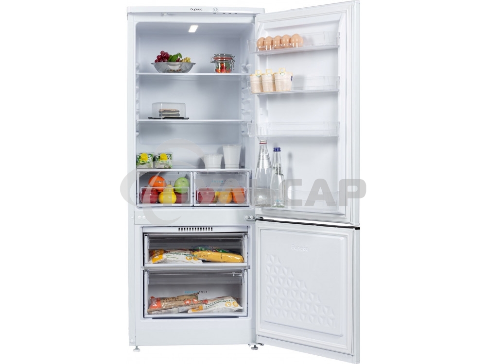 Холодильник Бирюса 551 белый двухкамерный 180/60л морозилка снизу, автоматическое оттаивание