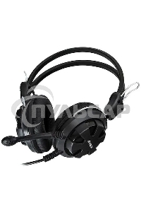 Наушники с микрофоном A4Tech HS-28 черный 1.8м мониторы оголовье черный