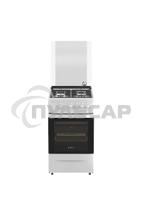 Плита газовая Darina 1D1 GM 241 008 W белый/черный, конфорок 4 шт, духовка 50 л, 50 см x 85 см x 60 см