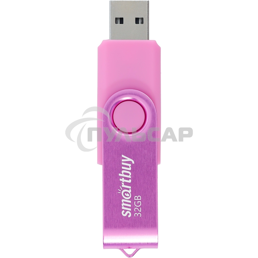 Флешка USB R/W Smartbuy R/W Twist Pink (SB032 Gb2TWP), 32 Gb, USB 2.0, R/W 15/12, розовый