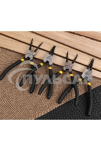 Набор из 4-х съемников стопорных колец Deli DL20521-4175мм, сталь HRC50-54, прорезиненная рукоять, блистер