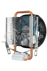 Кулер для процессора Aerocool / Formula Verkho 1-3P черный/синий, 90 мм, алюминий/медь, 2300 об/мин, 27.6 дБ, 3 pin, 100 Вт, 125 мм