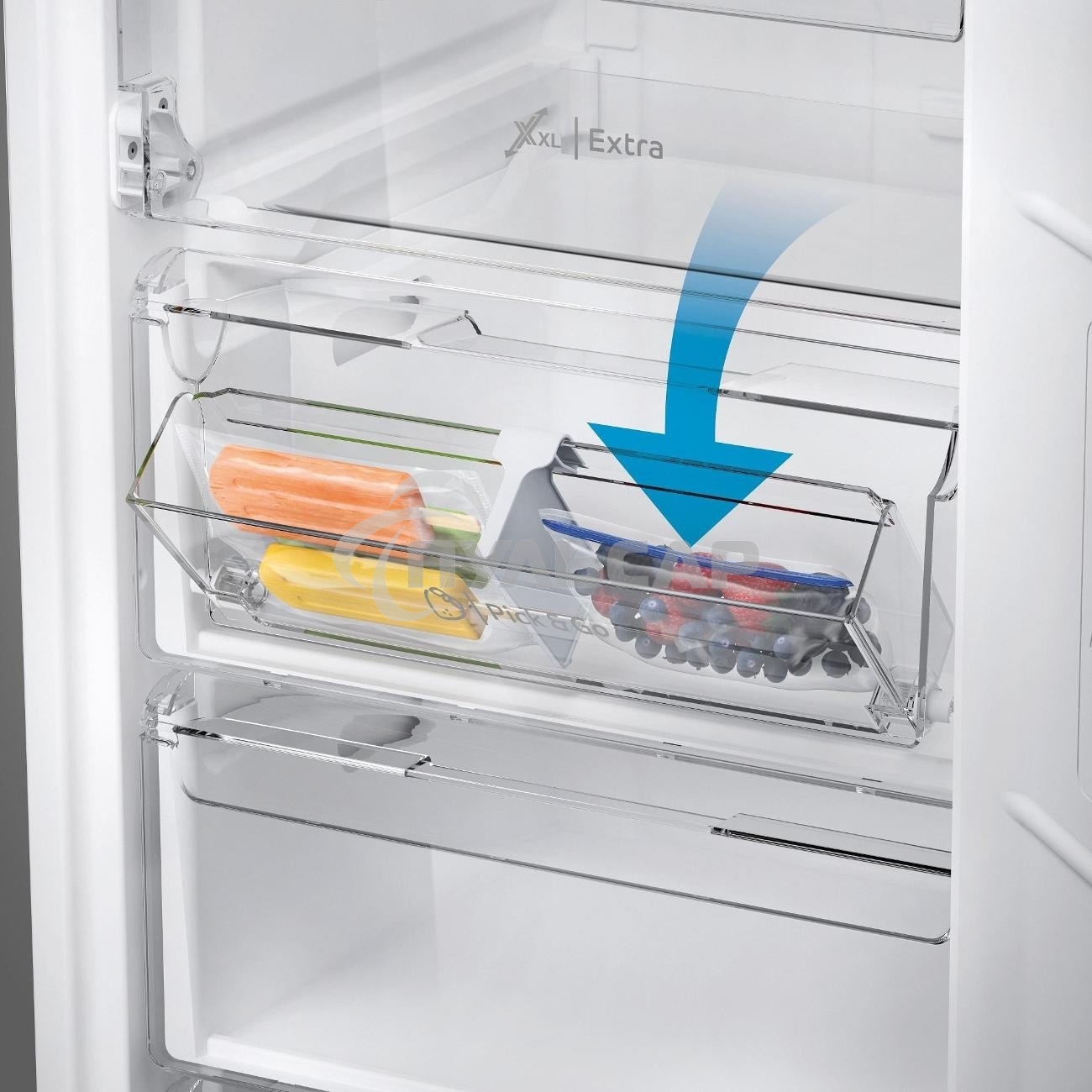 Морозильная камера Indesit DFZ 4150 G, серебристый, 204л, 6 ящиков