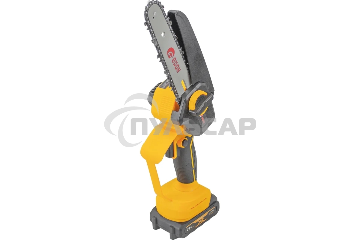 Мини-пила цепная аккумуляторная EDON ANS-21/6BL желтый/черный 25165