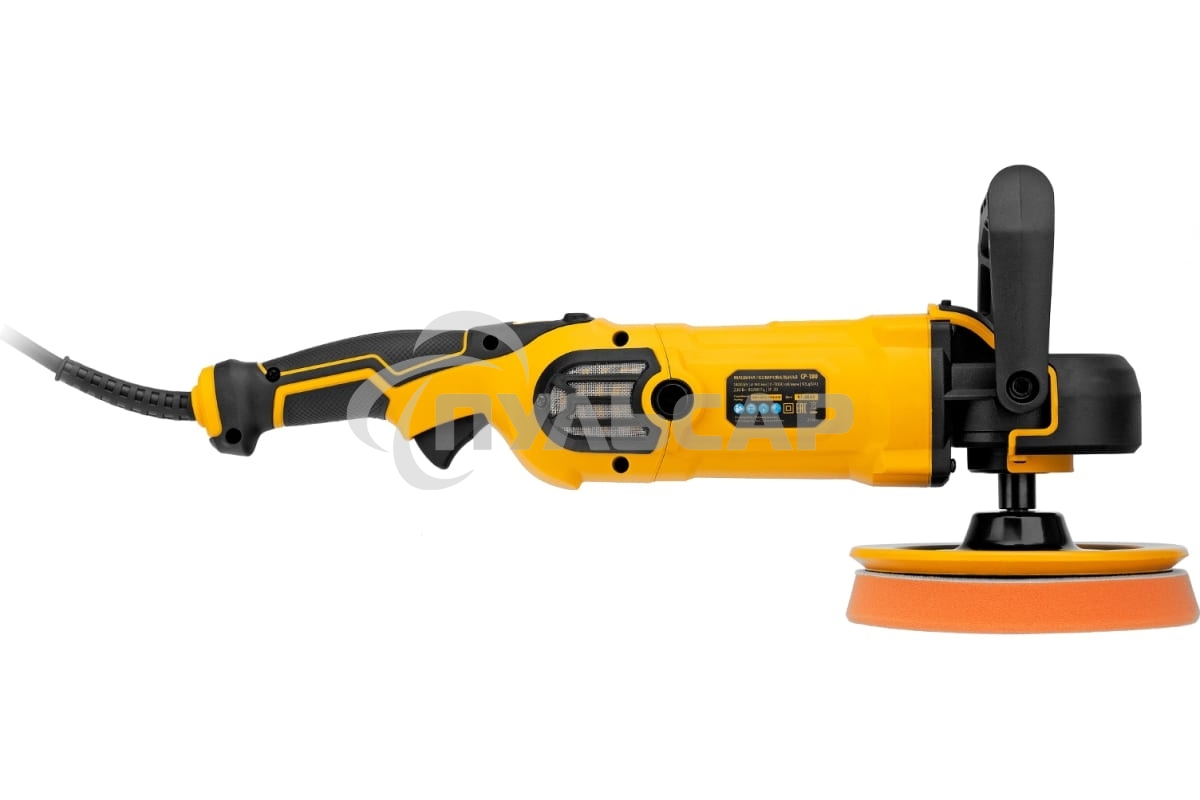 Машина полировальная CP-180, 1400 Вт, 180 мм, 0-3000 об/мин Denzel