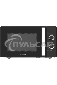 Микроволновая печь Hyundai HYM-M2012 черный/хром, 23 л, 800 Вт, переключатели - поворотный механизм