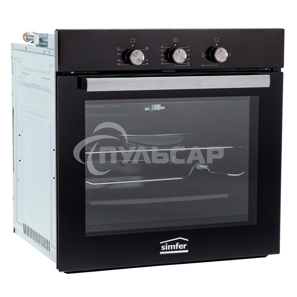 Газовый духовой шкаф Simfer B6GB12016 черный