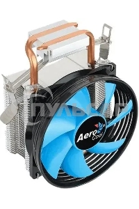Кулер для процессора Aerocool / Formula Verkho 1-3P черный/синий, 90 мм, алюминий/медь, 2300 об/мин, 27.6 дБ, 3 pin, 100 Вт, 125 мм
