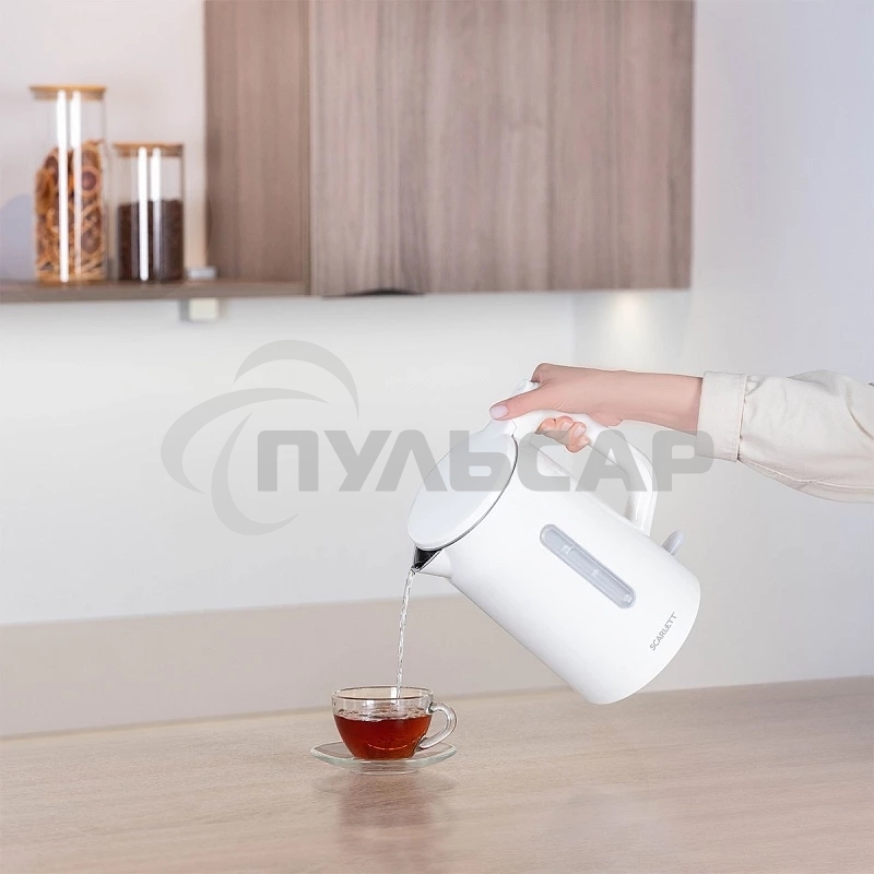 Чайник электрический Scarlett SC-EK21S31 белый