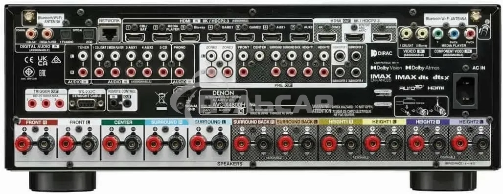 Ресивер AV Denon AVCX4800HBKE2 9.4 черный