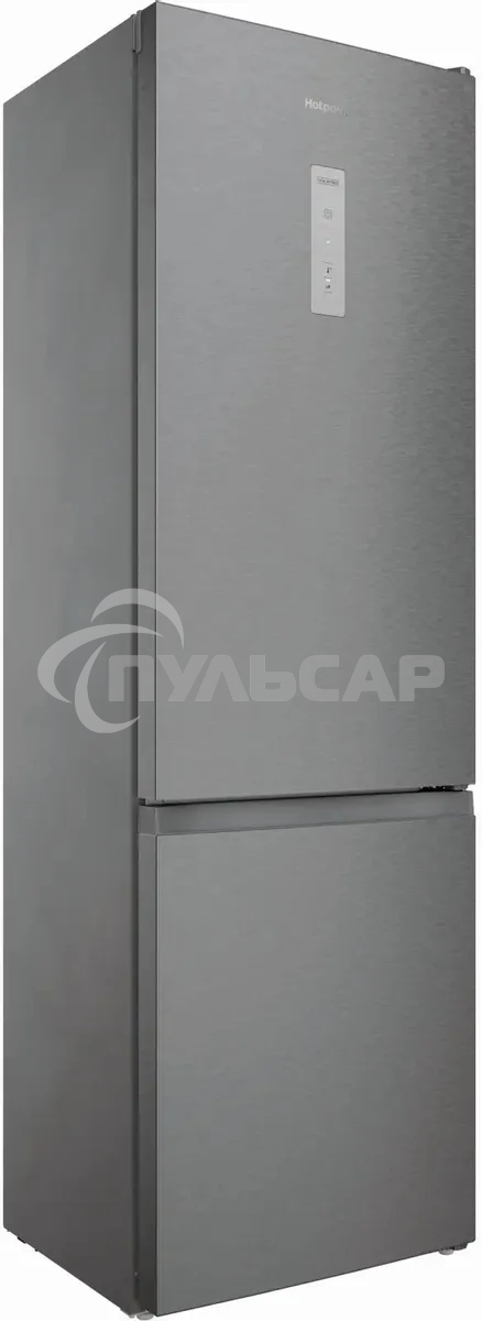 Холодильник Hotpoint HT 5200 MX нержавеющая сталь двухкамерный 247/78 л морозилка снизу, No Frost