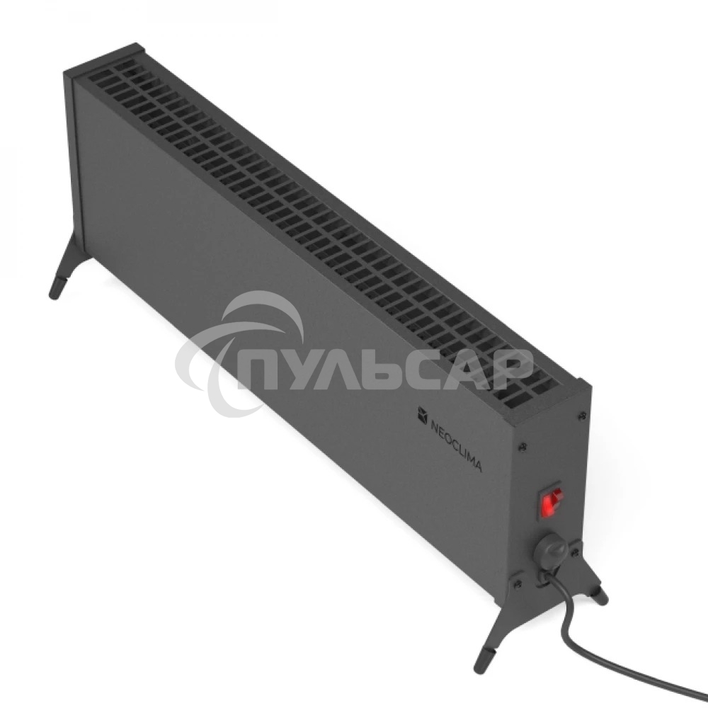 Конвектор Neoclima Nano 2000B черный, 2000 Вт, 25 м2, термостат