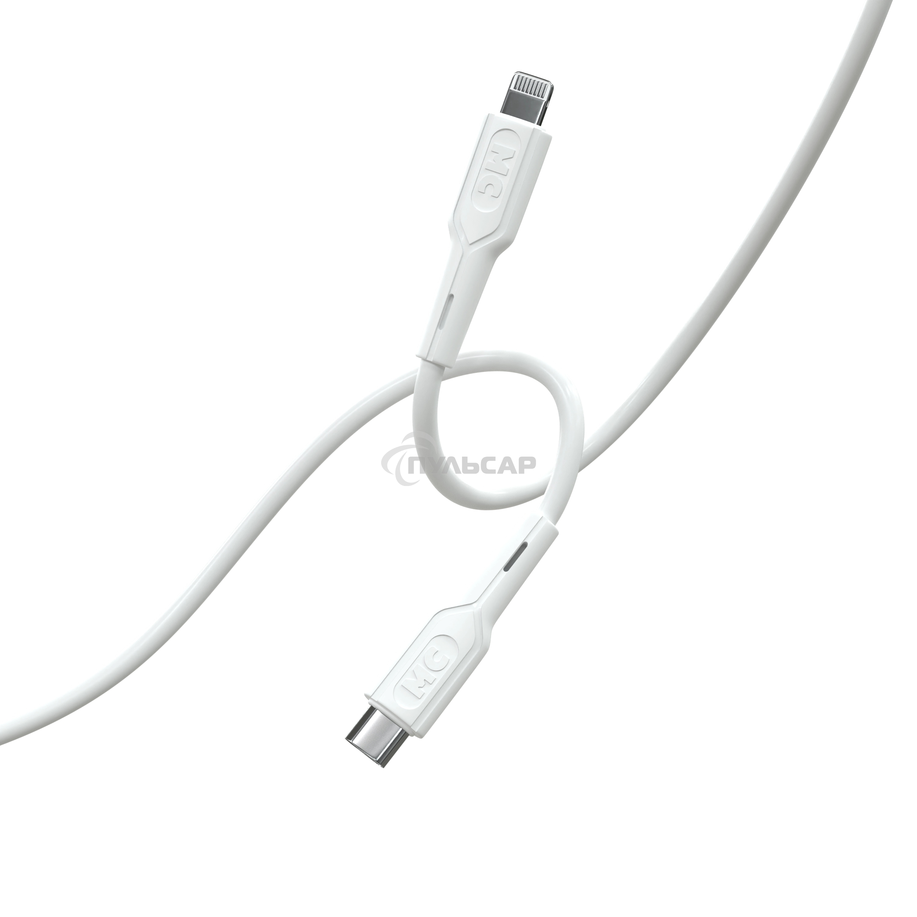 Кабель MORE CHOICE (4620202553256) K63ia 2м USB 3.0A PD 27W для Lightning ng 8-pin Type-C - 2м, белый