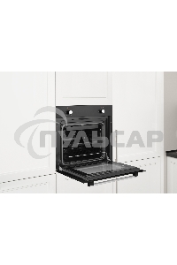 Духовой шкаф электрический Weissgauff EOM 180 B черный, встраиваемый