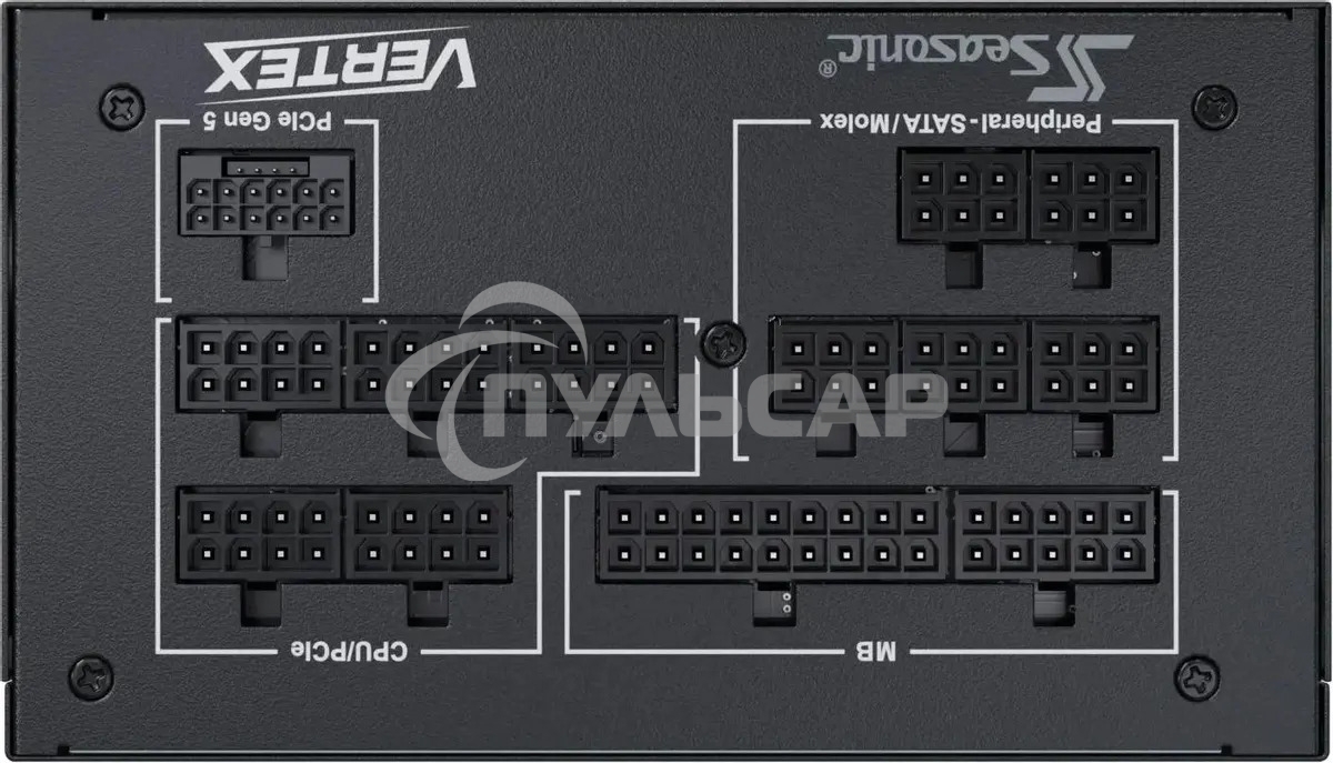 Блок питания Seasonic ATX 1200W VERTEX GX-1200 80 PLUS gold (20+4pin) APFC 135мм fan 18xSATA Cab Manag RTL
