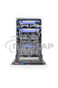 Посудомоечная машина MAUNFELD MWF45230W, белый, 45 см, 10 компл., 49 дБ, класс A++