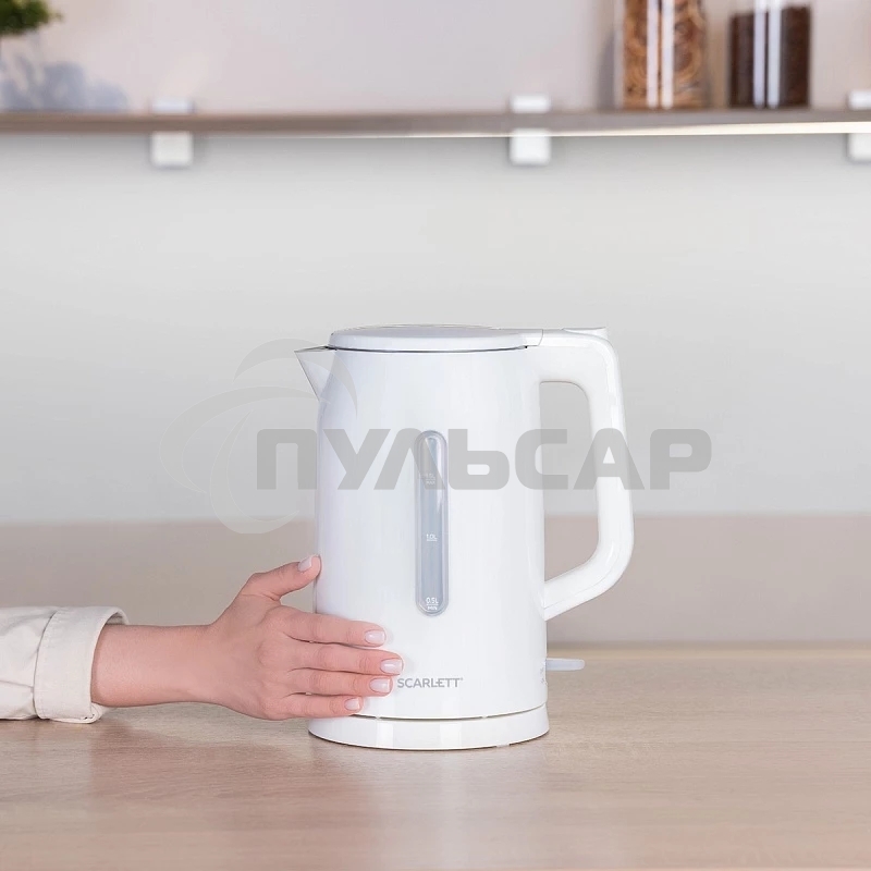 Чайник электрический Scarlett SC-EK21S31 белый