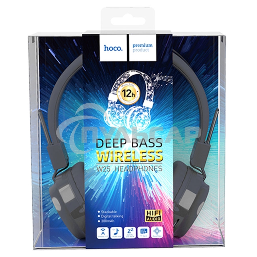 Гарнитура беспроводная полноразмерная HOCO W25, серый