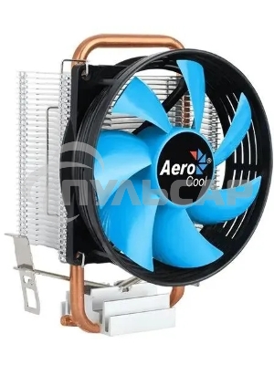 Кулер для процессора Aerocool / Formula Verkho 1-3P черный/синий, 90 мм, алюминий/медь, 2300 об/мин, 27.6 дБ, 3 pin, 100 Вт, 125 мм