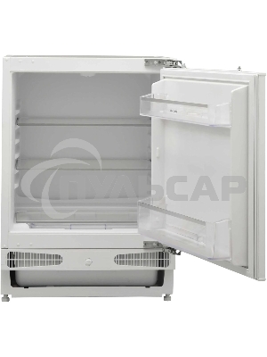 Встраиваемый холодильник Korting KSI 8181, белый однокамерный 133л, морозилка отсутствует, капельное