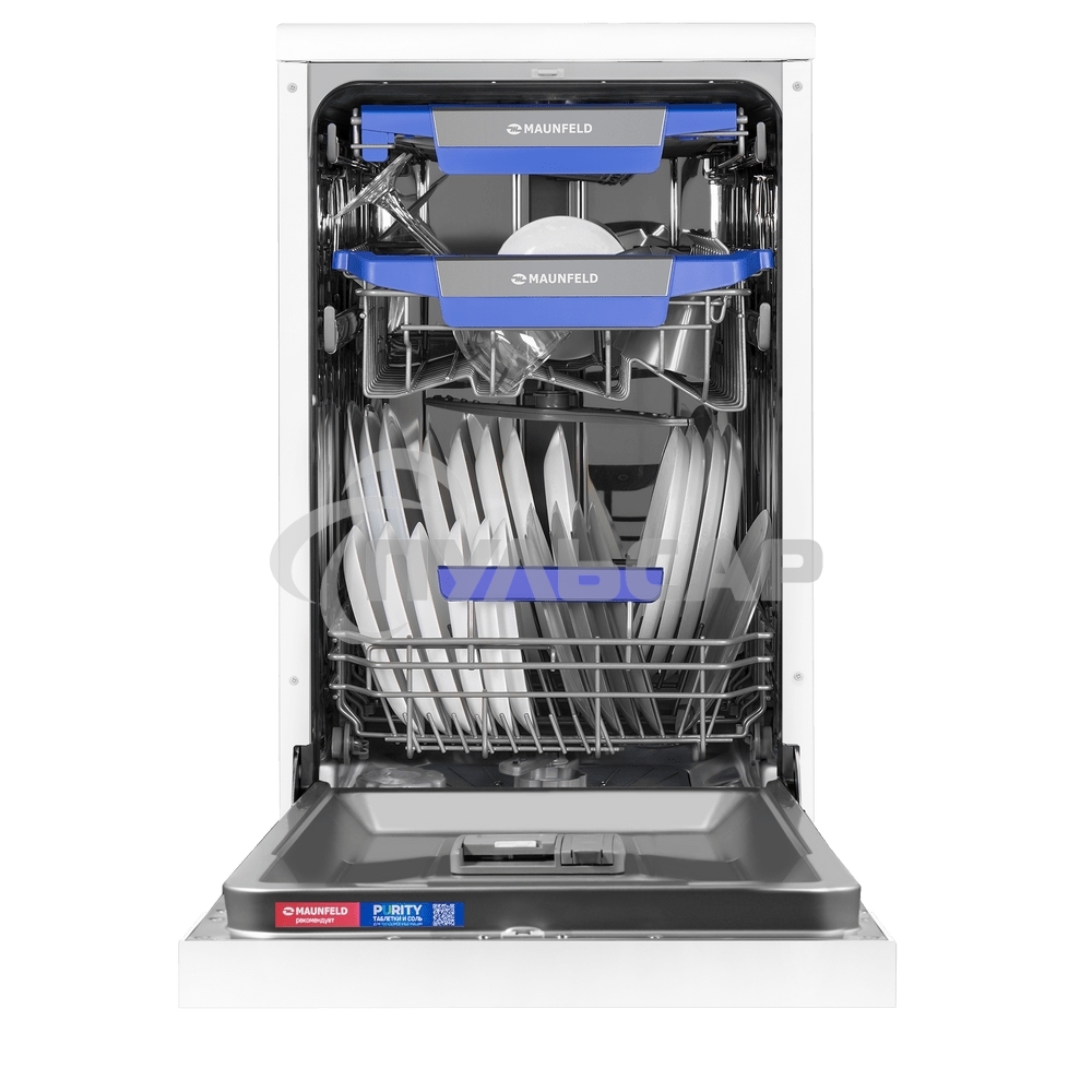Посудомоечная машина MAUNFELD MWF45230W, белый, 45 см, 10 компл., 49 дБ, класс A++