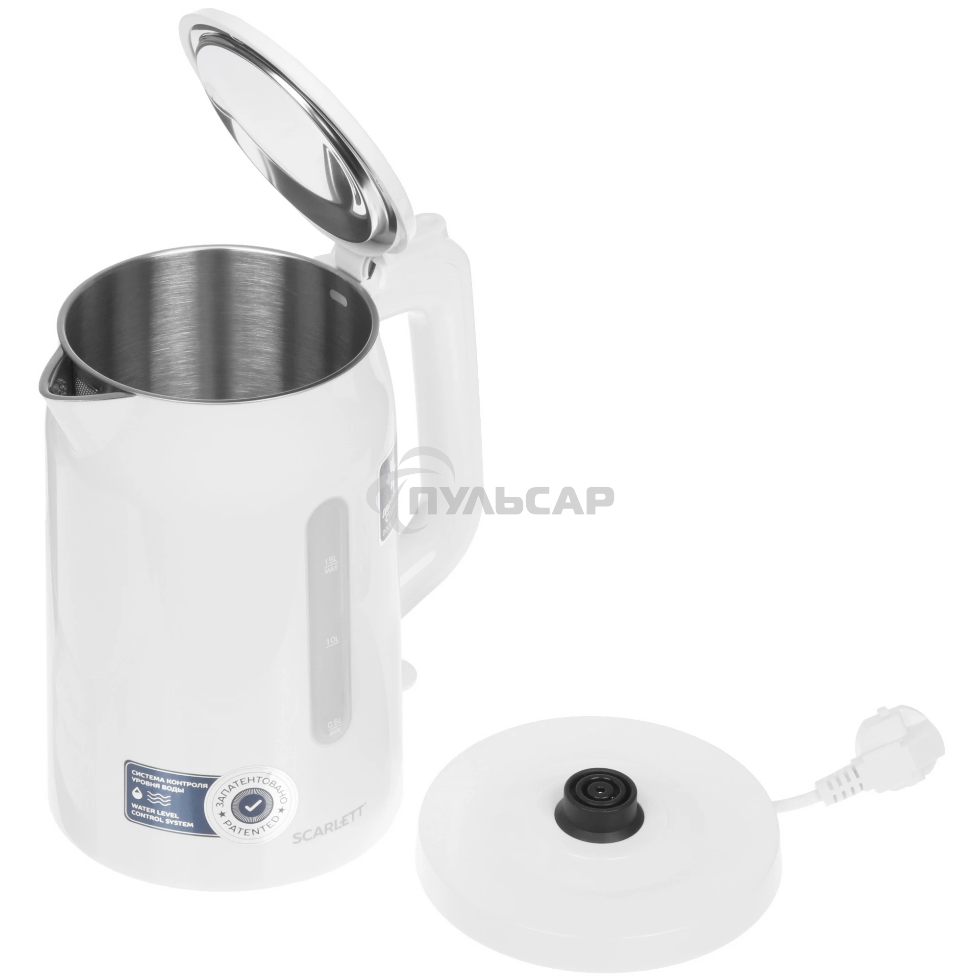 Чайник электрический Scarlett SC-EK21S31 белый
